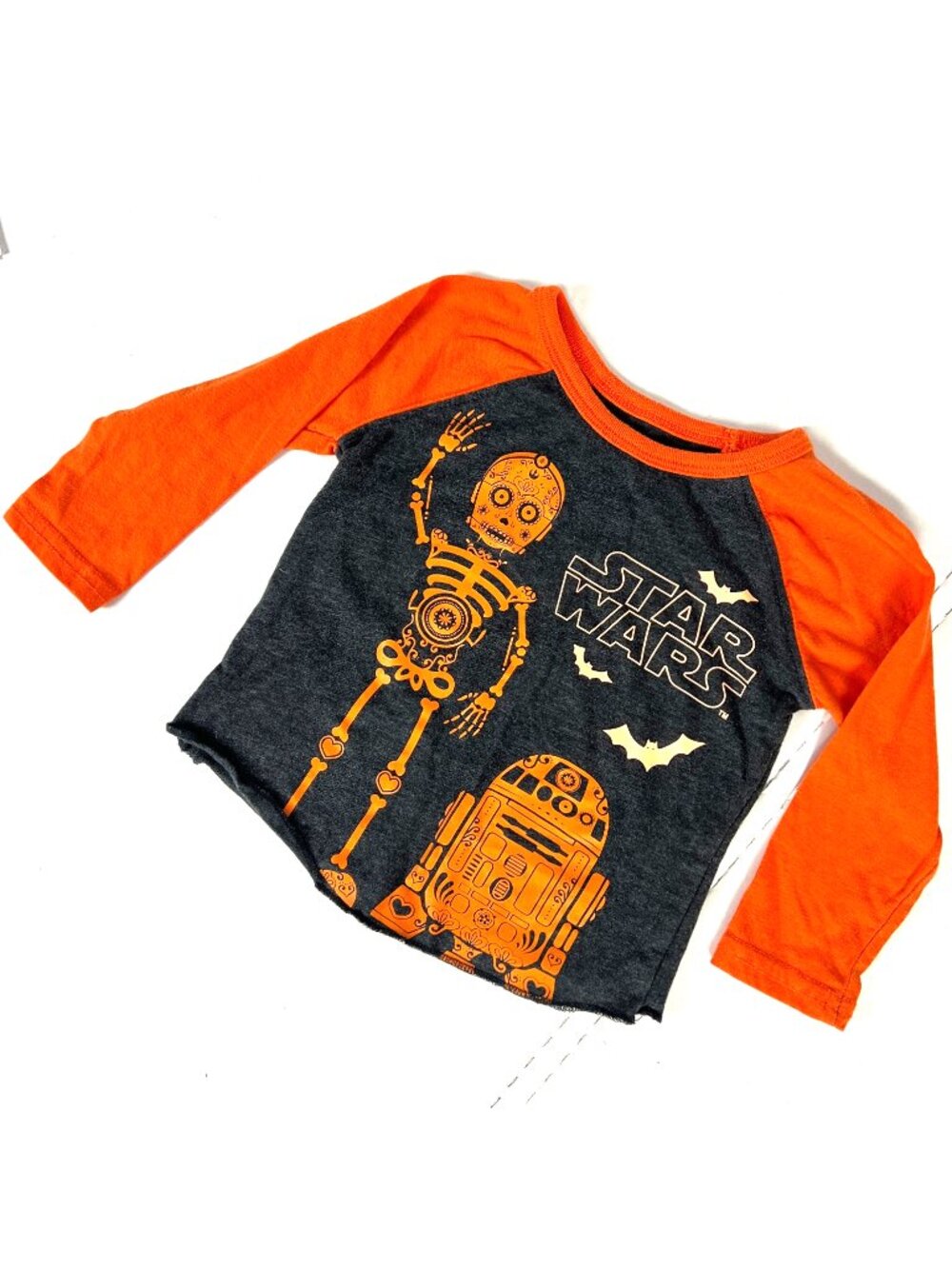 Star Wars Halloween Droids Baby Long Sleeve Shirt size 12 Mos C3-PO R2-D2